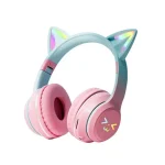 BT612 LED Cat Ear Single Sound Folding Bluetooth Earphone with Microphone