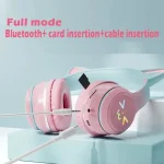 BT612 LED Cat Ear Single Sound Folding Bluetooth Earphone with Microphone - Image 3