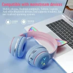 BT612 LED Cat Ear Single Sound Folding Bluetooth Earphone with Microphone - Image 7