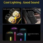 awei Y788 RGB Light Portable Outdoor Bluetooth Speaker - Image 5