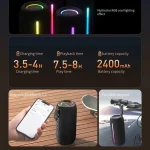 awei Y788 RGB Light Portable Outdoor Bluetooth Speaker - Image 6