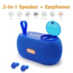 T&G TG810 2 in 1 Portable Outdoor Speaker + Mini Wireless Bluetooth Earphone - Image 2