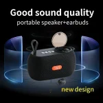 T&G TG810 2 in 1 Portable Outdoor Speaker + Mini Wireless Bluetooth Earphone - Image 3