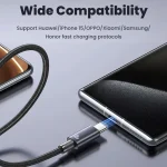 USAMS US-SJ661 Type-C To Type-C 60W Fast Charge Data Cable, Length: 1.2m, US-SJ661 - Image 6