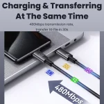 USAMS US-SJ661 Type-C To Type-C 60W Fast Charge Data Cable, Length: 1.2m, US-SJ661 - Image 8