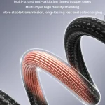 USAMS US-SJ663 USB To Type-C 3A Fast Charge Data Cable, Length: 1.2m, US-SJ663 - Image 6