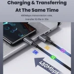 USAMS US-SJ663 USB To Type-C 3A Fast Charge Data Cable, Length: 1.2m, US-SJ663 - Image 8