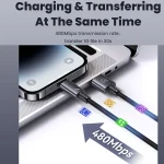 USAMS US-SJ667 USB To 8 Pin 2.4A Fast Charge Data Cable, Length: 1.2m, US-SJ667 - Image 7