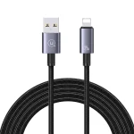 USAMS US-SJ669 USB To 8 Pin 2.4A Fast Charge Data Cable, Length: 2m, US-SJ669