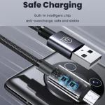 USAMS US-SJ668 USB To Micro USB 2A Fast Charge Data Cable, Length: 1.2m, US-SJ668 - Image 5