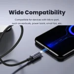 USAMS US-SJ668 USB To Micro USB 2A Fast Charge Data Cable, Length: 1.2m, US-SJ668 - Image 7