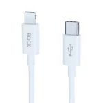 ROCK Simple Series 1m 27W USB-C / Type-C to 8 Pin Fast Charging Data Cable, RCB0842