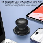 EWA A117 Portable Mini Magnetic Phone Holder Bluetooth Metal Speaker - Image 7