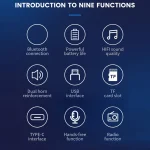 L12 Colorful LED Wireless Bluetooth-compatible Portable Speaker - Image 4