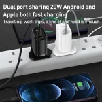 Yesido YC43 PD 20W USB-C / Type-C + 8 Pin Travel Charger with 1m Type-C to 8 Pin Cable, UK Plug, YC43 - Image 5