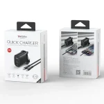 Yesido YC43 PD 20W USB-C / Type-C + 8 Pin Travel Charger with 1m Type-C to 8 Pin Cable, UK Plug, YC43 - Image 8