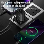 Yesido YC46 PD20W USB-C / Type-C + USB Travel Charger with 1m Type-C to 8 Pin Cable, UK Plug, YC46 - Image 5