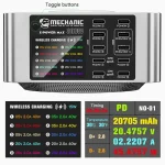 Mechanic X-Power Series Multiport Digital Display USB Charger Station with Wireless Charging, 150W, 200W - Image 3
