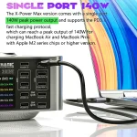 Mechanic X-Power Series Multiport Digital Display USB Charger Station with Wireless Charging, 150W, 200W - Image 4