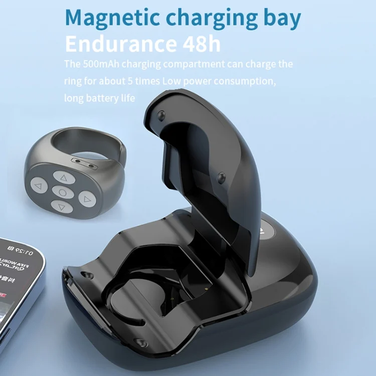 EDA0059616_B6.webp JX-06s Multifunctional Mobile Phone Smart Bluetooth Remote Control Ring with Charging Box, JX-06s - Image 7