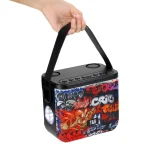 T&G TG545DK Home Handheld Dual-microphone KTV Wireless Bluetooth Speaker with Flashlight - Image 4