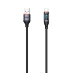 TOTU CB-7-T 30W USB to USB-C / Type-C Digital Display Fast Charging Silicone Cable, Length: 1m, CB-7-T