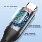 TOTU CB-7-CC 100W USB-C / Type-C to Type-C Digital Display Fast Charging Silicone Cable, Length: 1m, CB-7-CC - Image 5