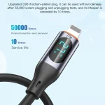 TOTU CB-7-CC 100W USB-C / Type-C to Type-C Digital Display Fast Charging Silicone Cable, Length: 1m, CB-7-CC - Image 6