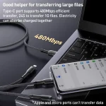 Yesido CA91 3A 3 in 1 USB to 8 Pin+USB-C/Type-C+Micro USB Aluminum Alloy Data Cable, Length: 1m - Image 3