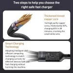 Yesido CA91 3A 3 in 1 USB to 8 Pin+USB-C/Type-C+Micro USB Aluminum Alloy Data Cable, Length: 1m - Image 7