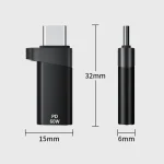ADS-615 PD 60W USB-C/Type-C Male to 8 Pin Female Adapter, ADS-615 - Image 2