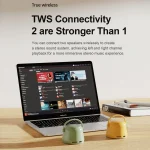 EWA A20 Mini Bluetooth Bass Radiator Metal Speaker - Image 2