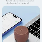 EWA A126 Mini Bluetooth 5.0 Bass Radiator Metal Speaker - Image 8