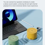 EWA A129 Mini Bluetooth 5.0 Bass Radiator Metal Speaker - Image 6