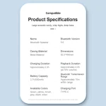 EWA A129 Mini Bluetooth 5.0 Bass Radiator Metal Speaker - Image 9