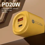 PD20W Type-C + USB QC3.0 Charging Charger, EU Plug, US Plug - Image 3