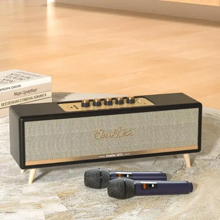 Oneder D8 Wireless Retro Dual Microphone Bluetooth Speaker, D8