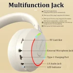 L850 Foldable ENC Noise Reduction Wireless Bluetooth Earphone with Microphone - Image 3