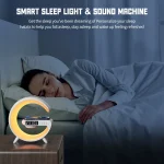 G69 G Shape Smart Bluetooth Speaker Support Wireless Charger & Alarm Clock & Wake-up Light, G69 (Black), G69 (White) - Image 6