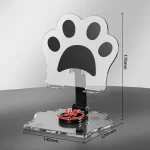 Portable Foldable Cat Claw Acrylic Lazy Holder, Black, Orange, Pink, Green, White - Image 2
