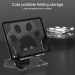 Portable Foldable Cat Claw Acrylic Lazy Holder, Black, Orange, Pink, Green, White - Image 8