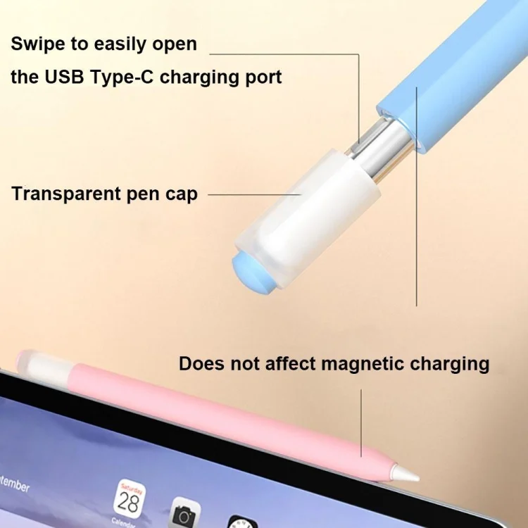 EDA0061429_B3.webp Jelly Silicone Stylus Pen Protective Cover, For Apple Pencil (USB-C) - Image 4