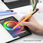 Pen Clip Silicone Stylus Pen Protective Case, For Apple Pencil 2 - Image 4