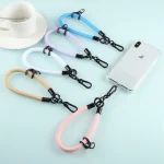 Universal Mobile Phone Solid Color Short Wrist Lanyard - Image 3