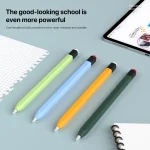 Retro Pencil Style Liquid Silicone Stylus Case, For Apple Pencil 1 - Image 7