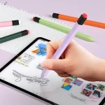 Retro Pencil Style Liquid Silicone Stylus Case, For Apple Pencil 1 - Image 8
