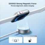 JOYROOM S-IW008 3 in 1 USB to 8 Pin + USB-C/Type-C + Magnetic Watch Wireless Charging Data Cable, Length: 1.2m, S-IW008 - Image 4