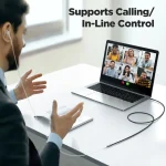 JOYROOM SY-A09 Transsion Series 3.5mm to 3.5mm Female AUX Audio Adapter Cable, Length: 1.2m, SY-A09 - Image 6