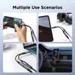 JOYROOM SY-C02 2 in 1 USB-C/Type-C to 3.5mm+USB-C/Type-C Audio Adapter Cable, SY-C02 - Image 5