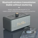 Oneder D3 Retro Leather Casing 30W Dual Units Wireless Bluetooth Speaker, D3 - Image 4